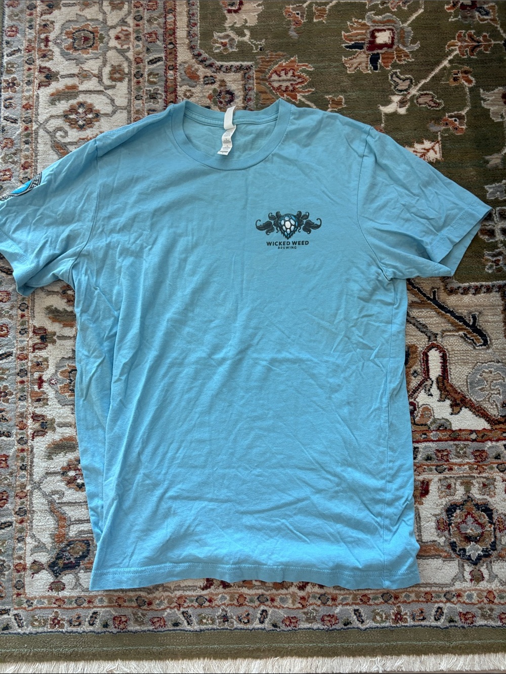 Bella Canvas Light Blue Wicked Weed Logo Tee